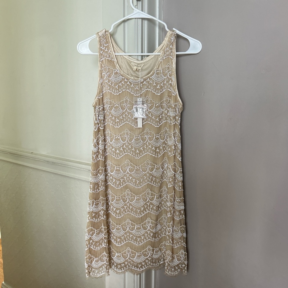 Beautiful beaded Renzo+Kai dress. NWT.